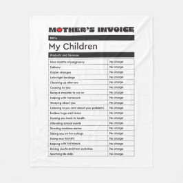 母の日愛インボイス毛布 – 心のこもった贈り物 フリースブランケット