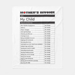 母の日愛インボイス毛布 – 母のためのギフト フリースブランケット