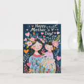 母の日折りたたみグリーティングカード カード (正面)