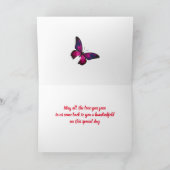 母の日折りグリーティングカード カード (内部)