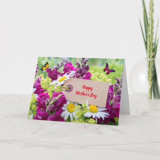 母の日折りグリーティングカード カード (正面)