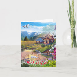 母の日折りグリーティングカード カード