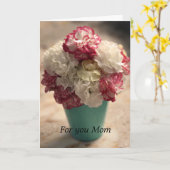 母の日折りグリーティングカード カード (黄色い花)