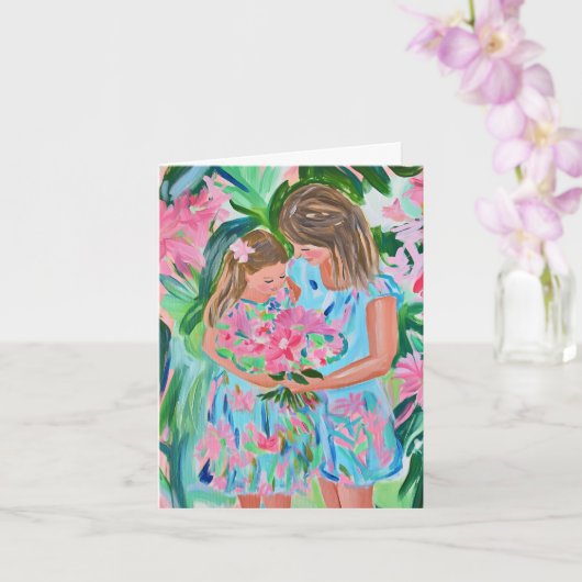 母の日折り紙グリーティングカード カード (蘭)