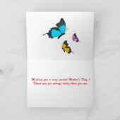 母の日折り紙グリーティングカード カード (内部)