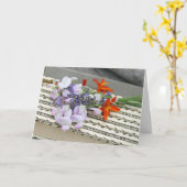 母の日折り紙グリーティングカード カード (黄色い花)