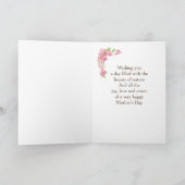 母の日春さくらんぼ花鳥 シーズンカード (内部)