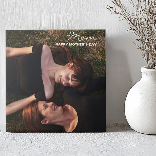 母の日最高の友のカスタム写真 タイル