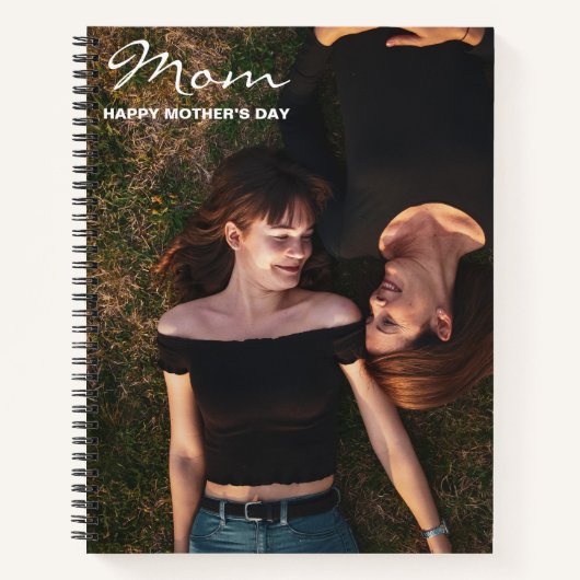 母の日最高の友のカスタム写真 ノートブック (正面)