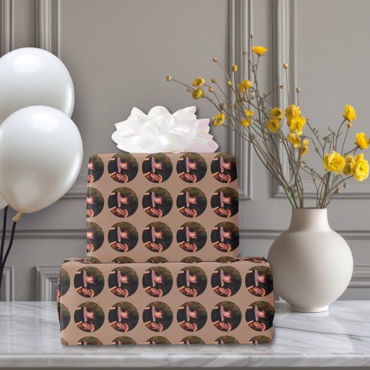 母の日最高の友のカスタム写真 ラッピングペーパー