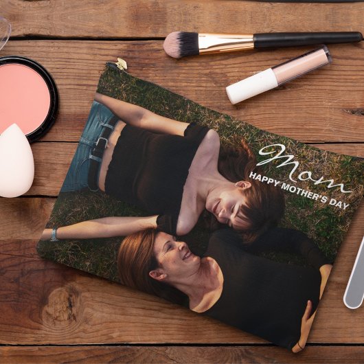 母の日最高の友の写真 アクセサリーポーチ