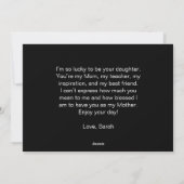 母の日最高の友の写真 シーズンカード (裏面)