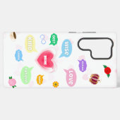 母の日最高の母の言葉雲クイーンクラウンラブ SAMSUNG GALAXYケース (裏面横)