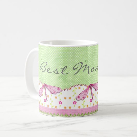 母の日最高の母は常にコーヒーマグ コーヒーマグカップ (正面左)