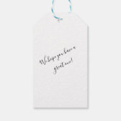 母の日最高の母は常にパーソナライズされたフローラ ギフトタグ (裏面)