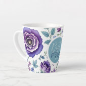 母の日最高の母フローラ カフェラテマグ (左アングル)