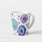 母の日最高の母フローラ カフェラテマグ (右アングル)