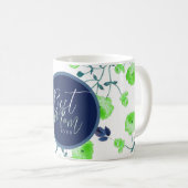 母の日最高の母フローラ コーヒーマグカップ (正面右)