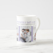 母の日最高の母4 Photo Collage ボーンチャイナマグカップ (正面右)