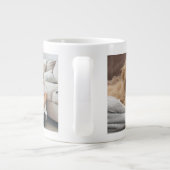 母の日最高の母..二パーソナライズされたつの犬の写真 ジャンボコーヒーマグカップ (裏面)