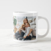 母の日最高の母..二パーソナライズされたつの犬の写真 ジャンボコーヒーマグカップ (右)