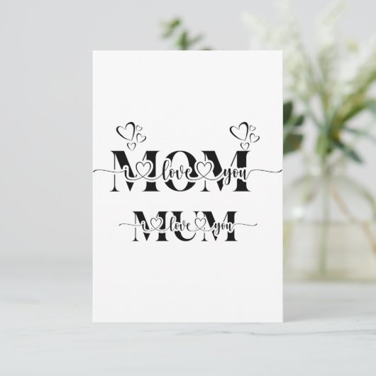 母の日札 招待状 (スタンド正面)