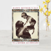 『母の日母の会計士へ』 カード (黄色い花)