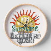 母の日照時計 壁時計 (正面)