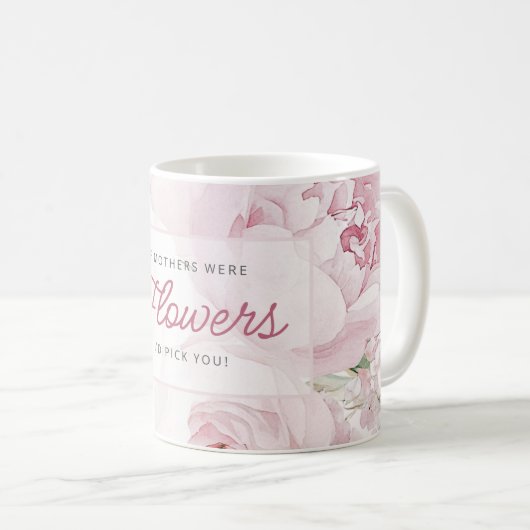 母の日牡丹の花私はあなたを選ぶ コーヒーマグカップ (正面右)