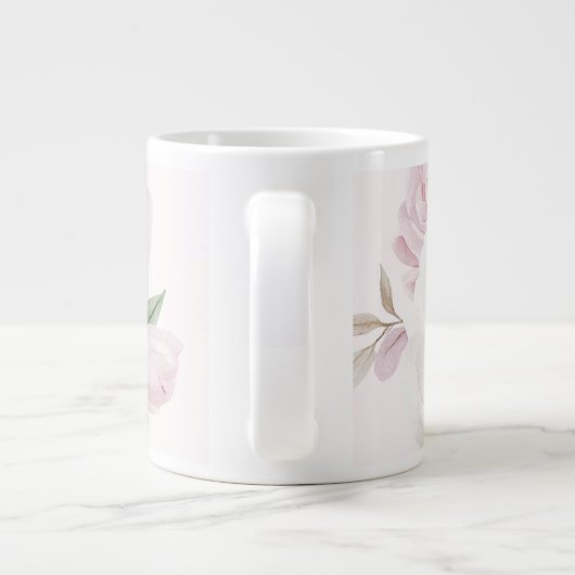 母の日牡丹の花私はあなたを選ぶ ジャンボコーヒーマグカップ (裏面)