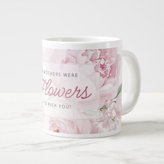 母の日牡丹の花私はあなたを選ぶ ジャンボコーヒーマグカップ (正面右)