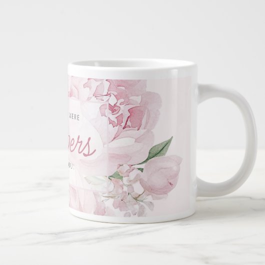 母の日牡丹の花私はあなたを選ぶ ジャンボコーヒーマグカップ (右)