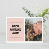 母の日犬ママかわいいペットの写真 シーズンカード (スタンド正面)