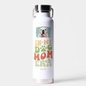 母の日犬ママ時代の子犬の写真 ウォーターボトル (正面)