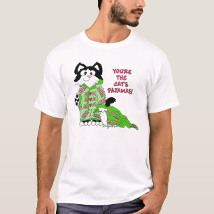 母の日猫のパジャマのTシャツ Tシャツ