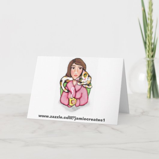 母の日猫及び犬の挨拶状 カード (裏面)