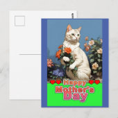 母の日猫 ポストカード (正面/裏面)