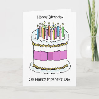 母の日生まれのお誕生日おめでとう カード
