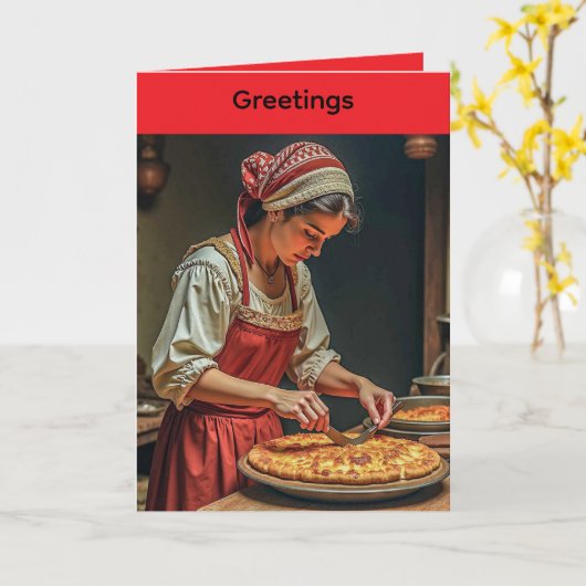 母の日用折り畳み式グリーティングカード カード (黄色い花)