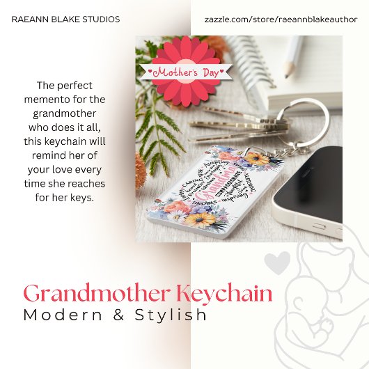 母の日祝い キーケース キーホルダー