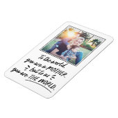 母の日私たちにあなたは世界写真である マグネット (左側)