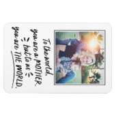 母の日私たちにあなたは世界写真である マグネット (横)