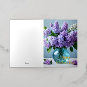 母の日箔グリーティングカード 箔グリーティングカード (外側レイダウン)