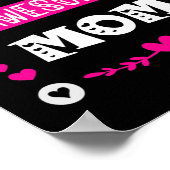 母の日素晴らしのマおもしろいマが大好き ポスター (角)