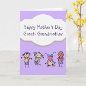 母の日素晴らし祖母おもしろい カード (黄色い花)