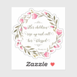 母の日聖なる書物、 経典箴言31:2 シール