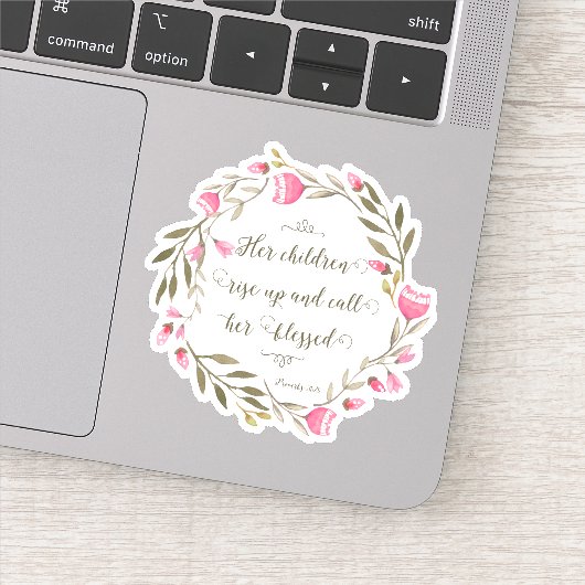 母の日聖なる書物、 経典箴言31:2 シール (詳細)