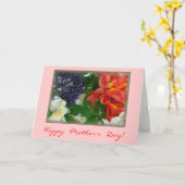 "母の日花束" カード (黄色い花)