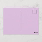 母の日薄紫 ポストカード (裏面)