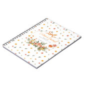 母の日記 | シトラスパーソナライズされたフローラ ノートブック (左側)